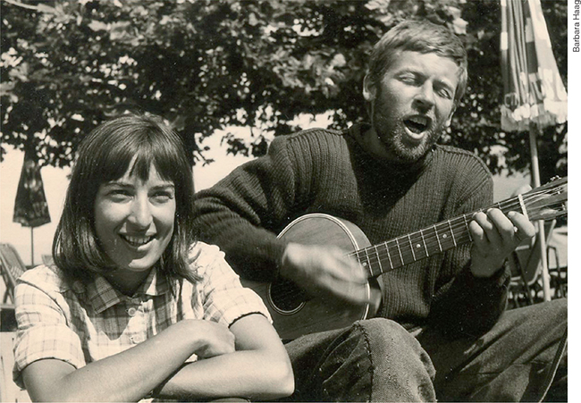 Peter Haag the troubadour with Barbara in 1965 Barbara and Peter Haag on - photo 10