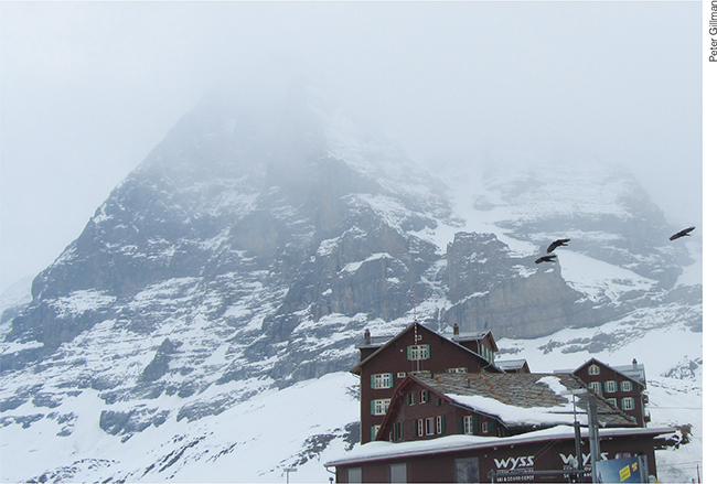 In winter the North Face is more often shrouded in cloud as it was with a - photo 3