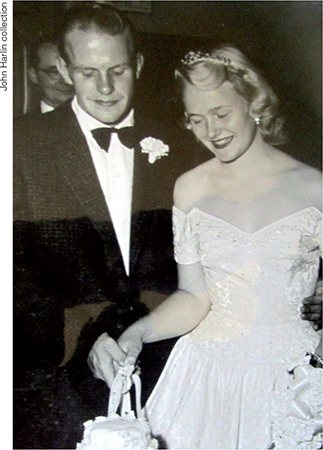 John and Marilyn Harlin on their wedding day 25 October 1955 in Los Altos - photo 7