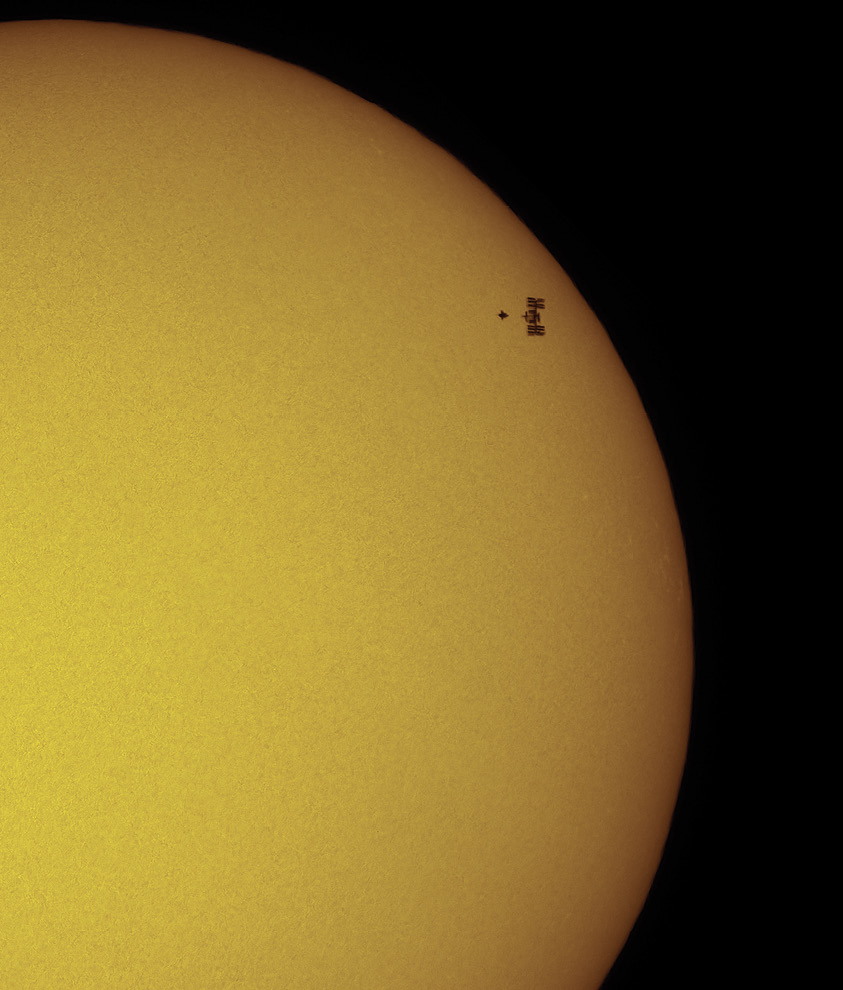 Cover Image Close Up Solar transit of the space shuttle Atlantis STS-132 - photo 2