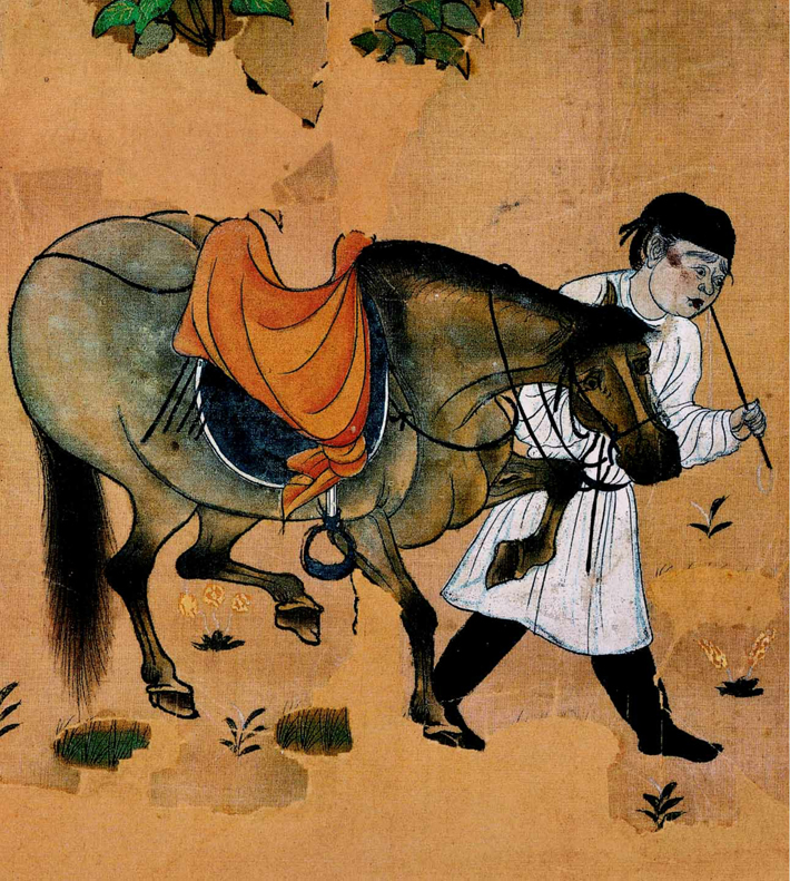 Picture of a Groom partial Painter unknown Tang Dynasty 618-907 Color on - photo 5