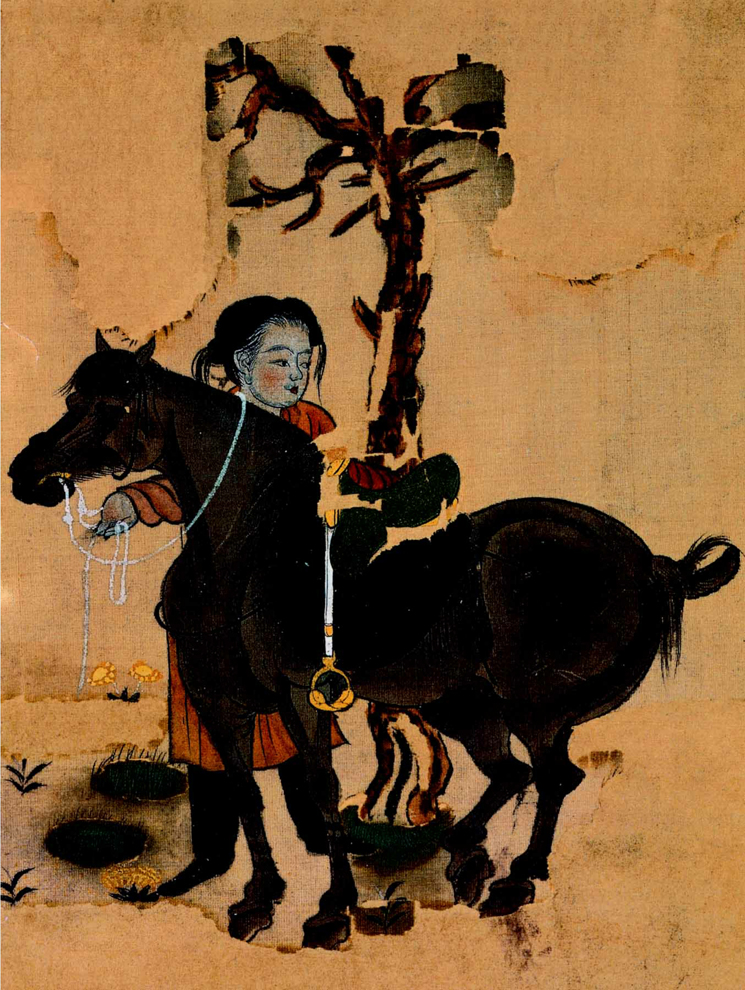 Picture of a Groom partial Painter unknown Tang Dynasty 618-907 Color on - photo 6