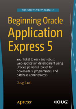 Gault - Beginning Oracle Application Express 5