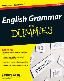 Geraldine Woods - English Grammar For Dummies