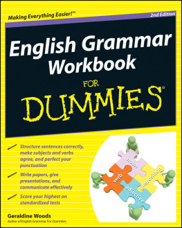Geraldine Woods English Grammar Workbook For Dummies