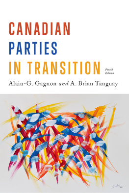 Gagnon Alain-G.Tanguay A. BrianPatten Steve - Canadian parties in transition: recent trends and new paths for research