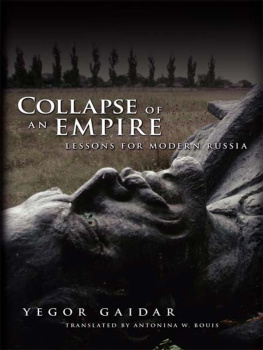Gaidar - Collapse of an Empire Lessons for Modern Russia