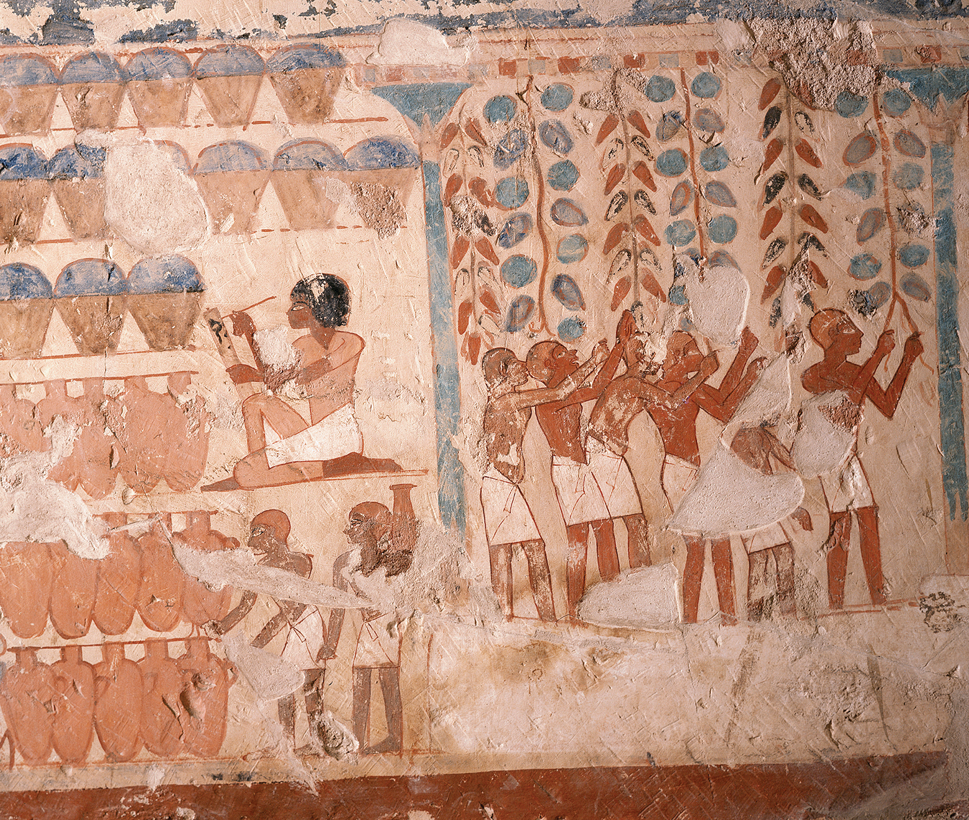 Egyptian artwork dating from between BCE 1550 and 1295 depicts the harvest of - photo 3