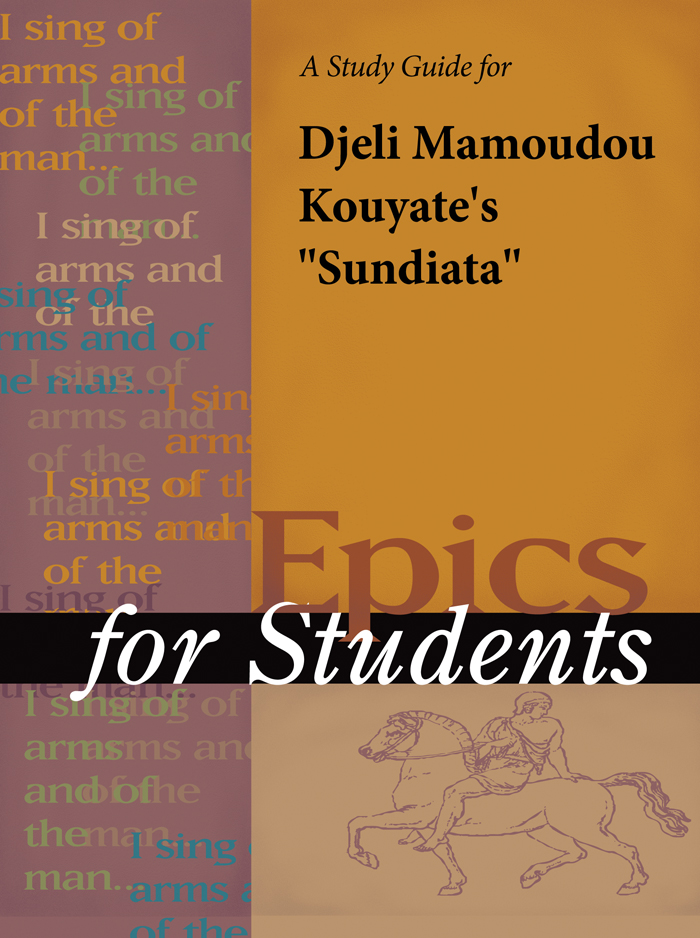 Epics for Students Second Edition Volume 2 Project Editor Sara Constantakis - photo 1