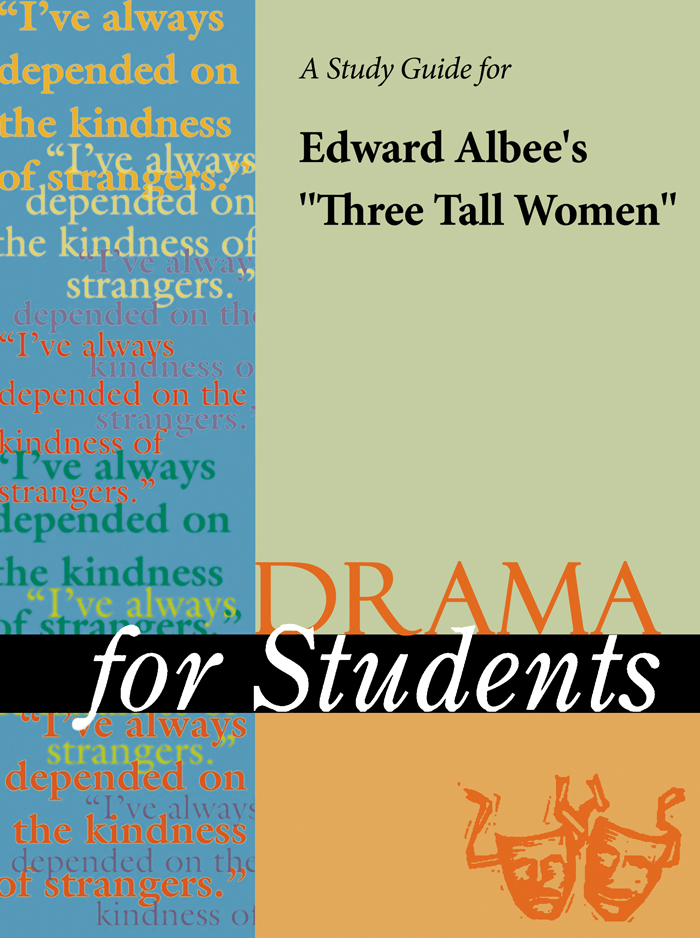 Drama for Students Volume 8 Staff Editorial David M Galens Editor - photo 1