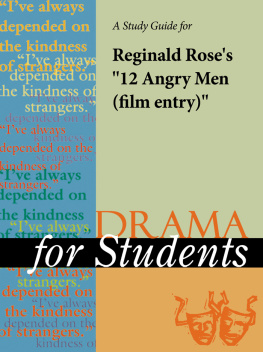 Gale A Study Guide for Reginald Roses 12 Angry Men