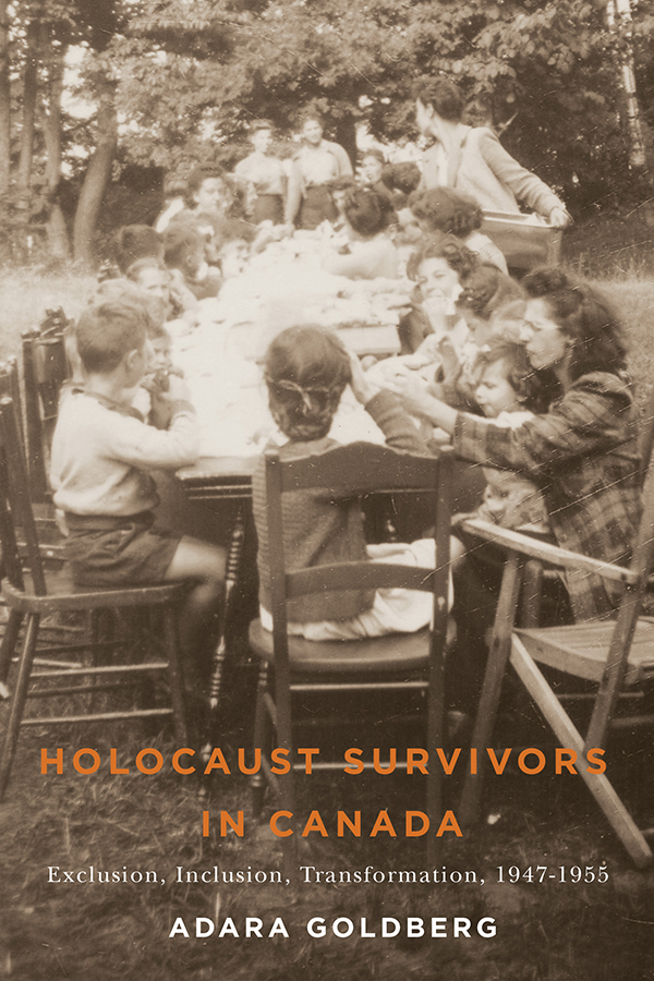 Studies in Immigration and Culture Royden Loewen series editor 14 Holocaust - photo 1