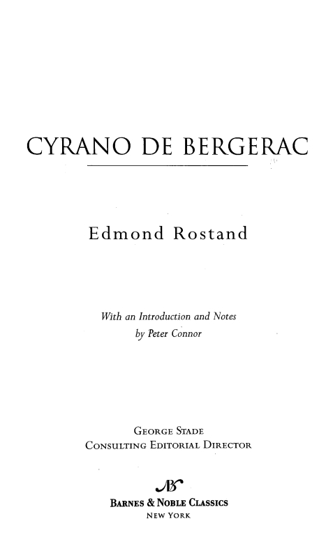 Table of Contents From the Pages of CYRANO DE BERGERAC Hat with triple - photo 1