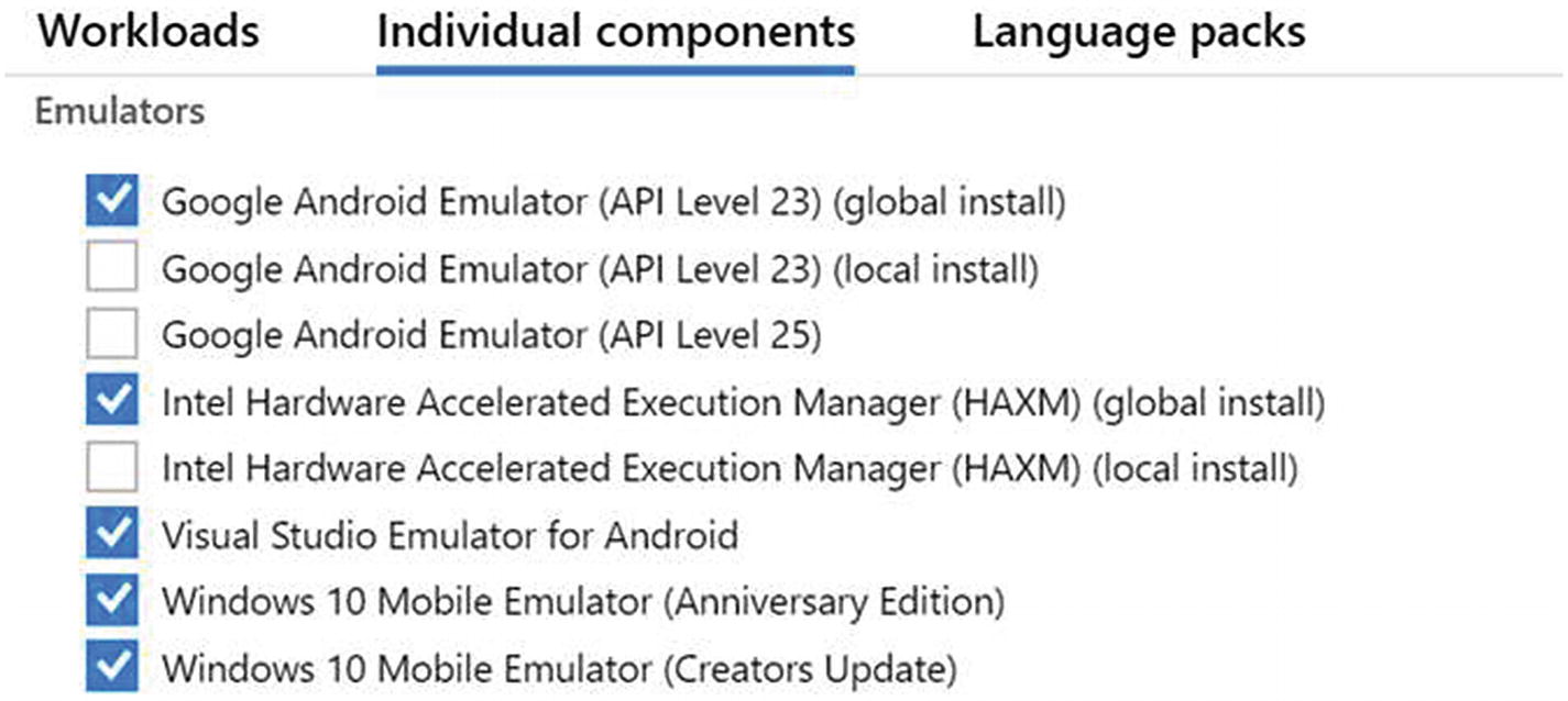 Figure 1-5 Select Google Android Emulator global Intel Hardware Accelerated - photo 5