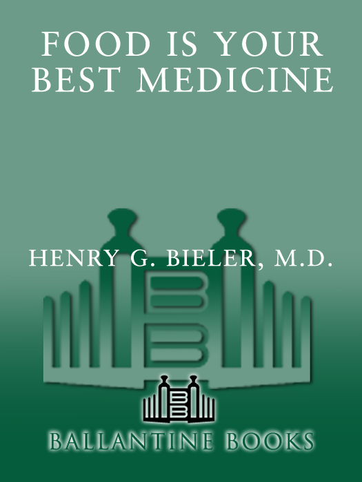 FOOD IS YOUR BEST MEDICINE Dr Bieler taught me in 1927 that your body is - photo 1