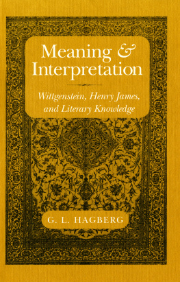 G. L. Hagberg Meaning & Interpretation