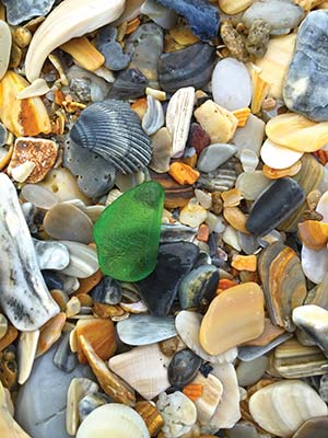 sea glass on Emerald Isle Old Baldy Where to Go The Outer Banks This - photo 12