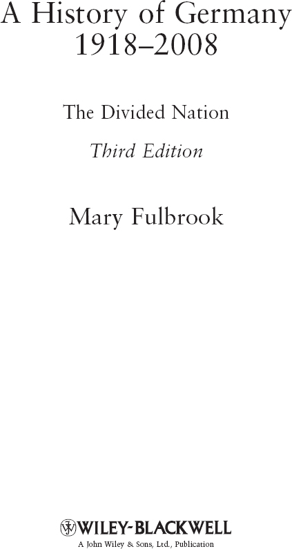 This third edition first published 2009 2009 by Mary Fulbrook Edition history - photo 2