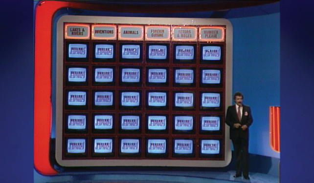 Alex Trebek introduces his first Jeopardy board Hopkins selected Animals for - photo 4