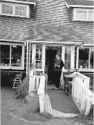 Brothers Alan and Roger Fry in front of the extension added to the original - photo 6