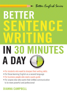 Campbell - Better Sentence Writing in 30 Minutes a Day
