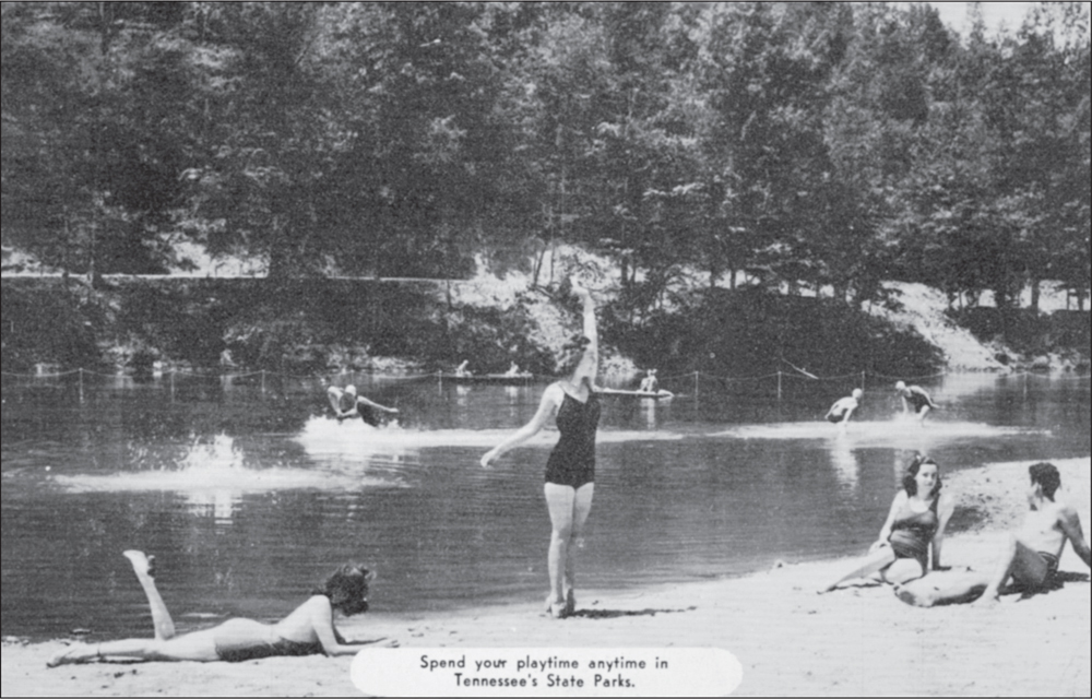 Shown here is a promotional postcard about Tennessee State Parks with an - photo 2