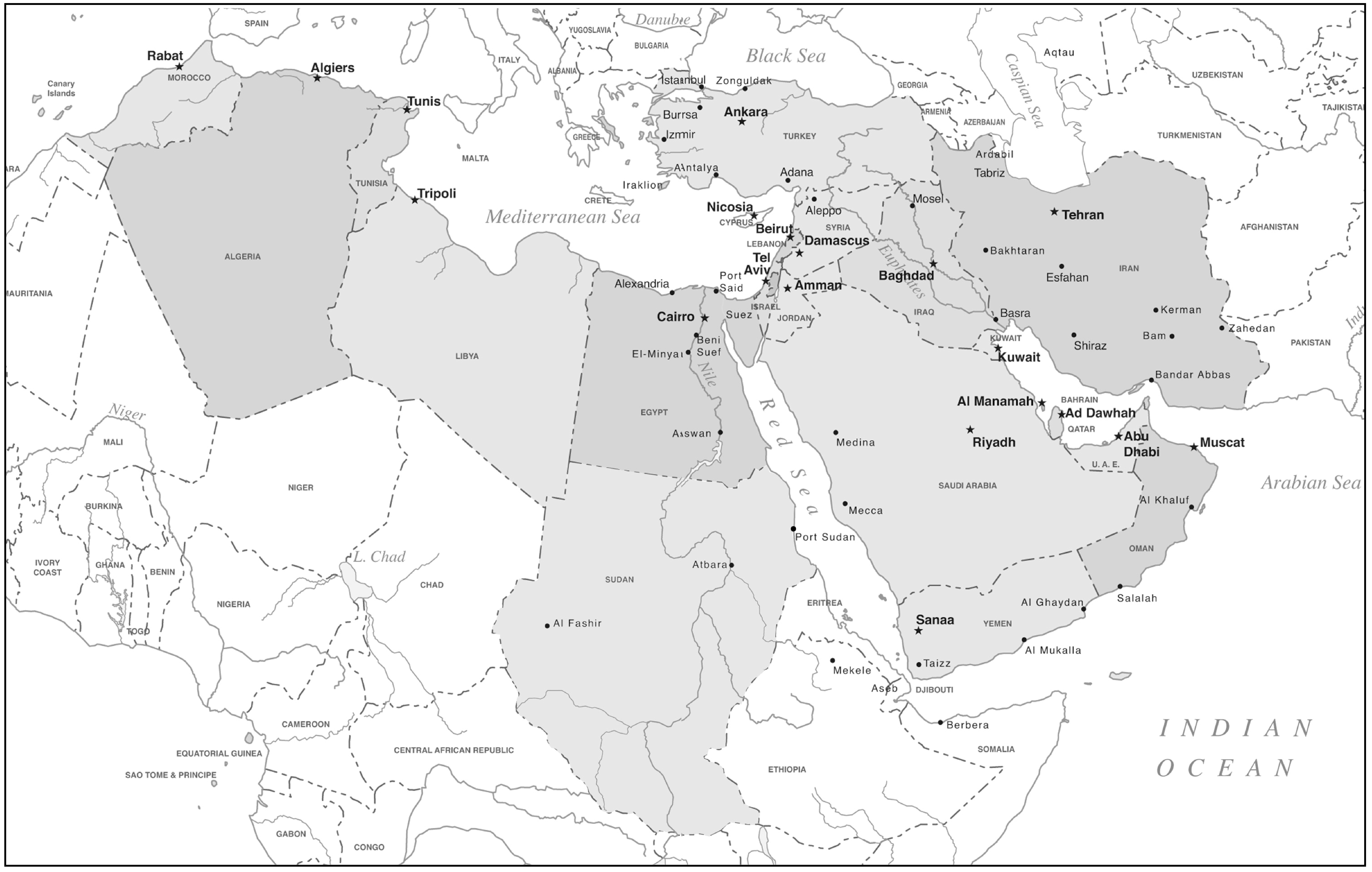 Map 01 The Middle East and North Africa The Political Economy of the Arab - photo 3