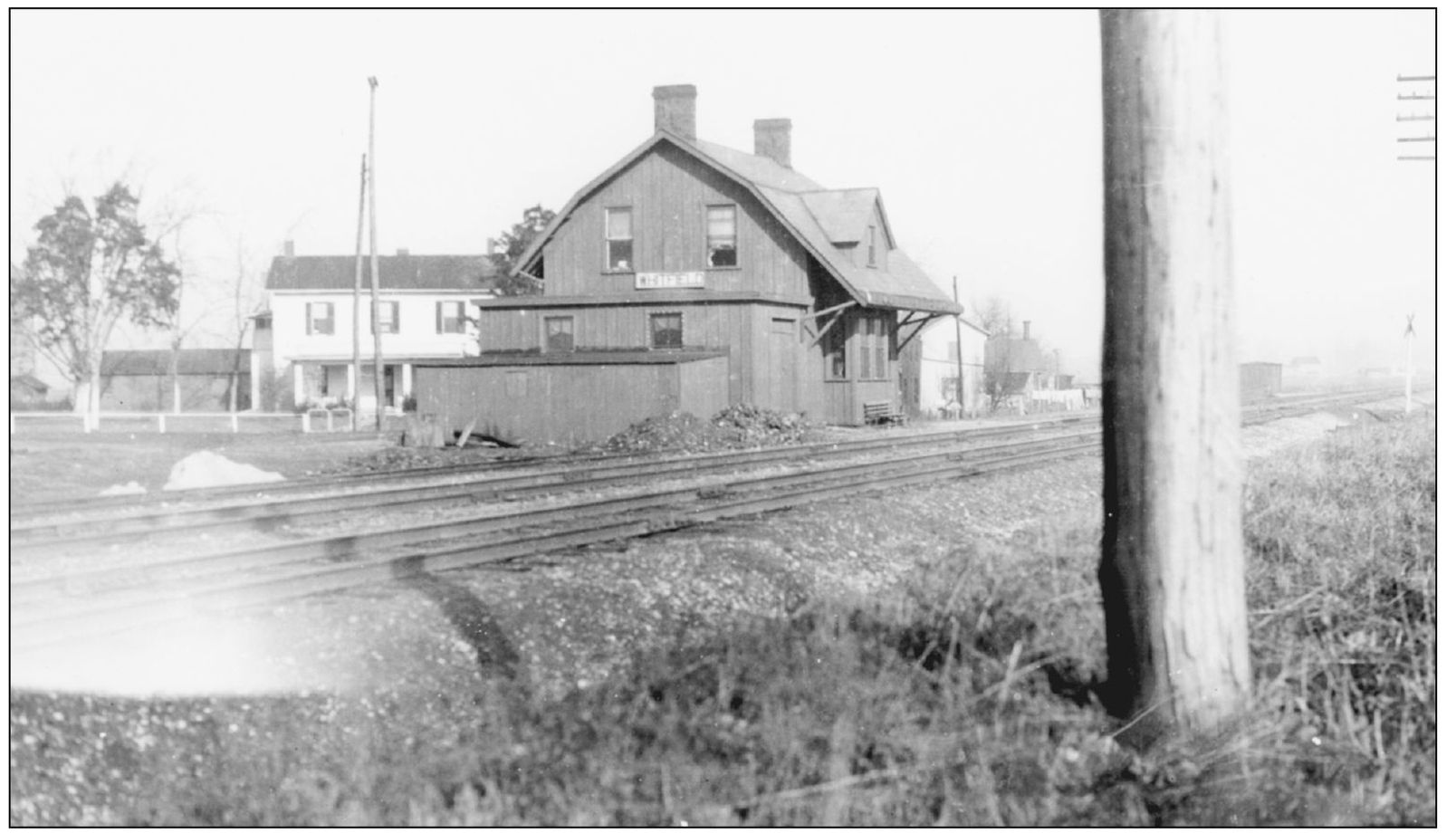 Whitfield was served by this two-story depot with living quarters for the agent - photo 4