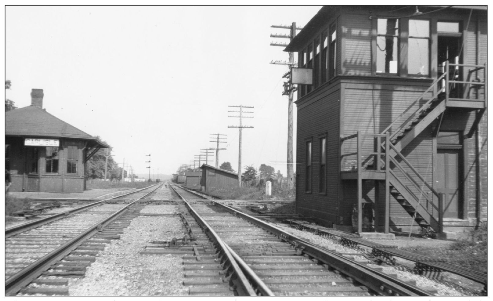 The joint passenger depot of the CHD and Cincinnati Northern at the diamond in - photo 6