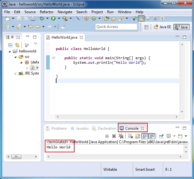 HelloWorld 1 Create file HelloWorldjava in Eclipse Systemoutprintln - photo 2