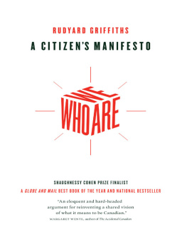 Griffiths - Who we are: a citizens manifesto