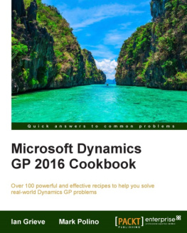 Grieve - Microsoft Dynamics GP 2016 Cookbook