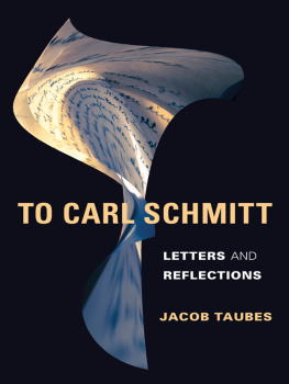 Grimshaw Mike To Carl Schmitt: letters and reflections