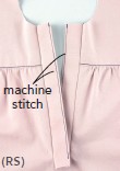 Top-stitch along edges of placket Fold seam allowance of placket under - photo 25