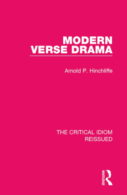 Hinchliffe - Modern Verse Drama