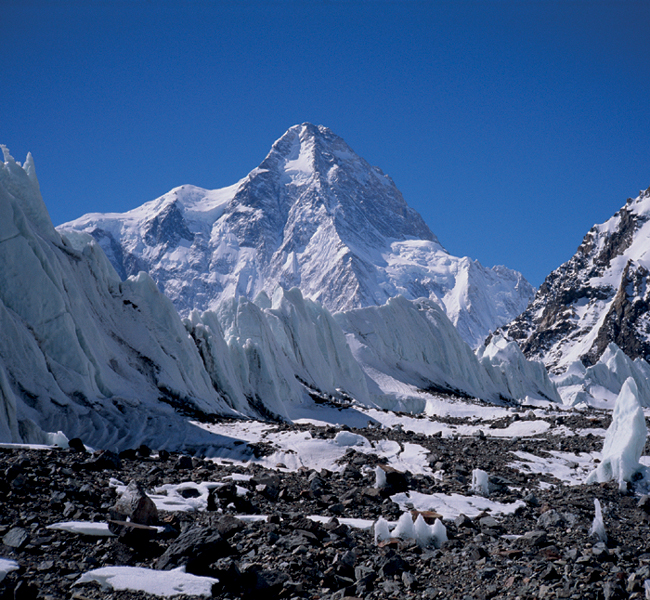 Penitentes on the K2 Glacier create an icy wonderland Trekking towards Base - photo 7