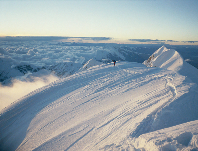 Looking back along the ridge from the summit of Shisha Pangma at 8046m My - photo 8