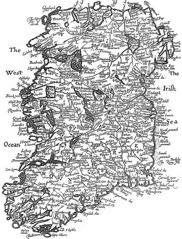 Ireland in the early 1600s as charted in Pacata Hibernia pirate clans - photo 3