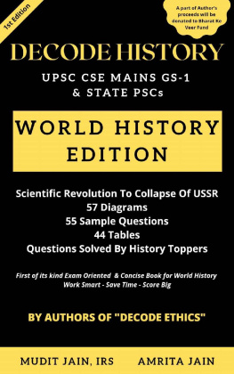 Mudit Jain - Decode History: UPSC Mains GS-1 World History