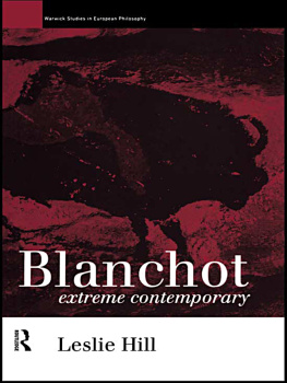 Hill Leslie - Blanchot Extreme Contemporary