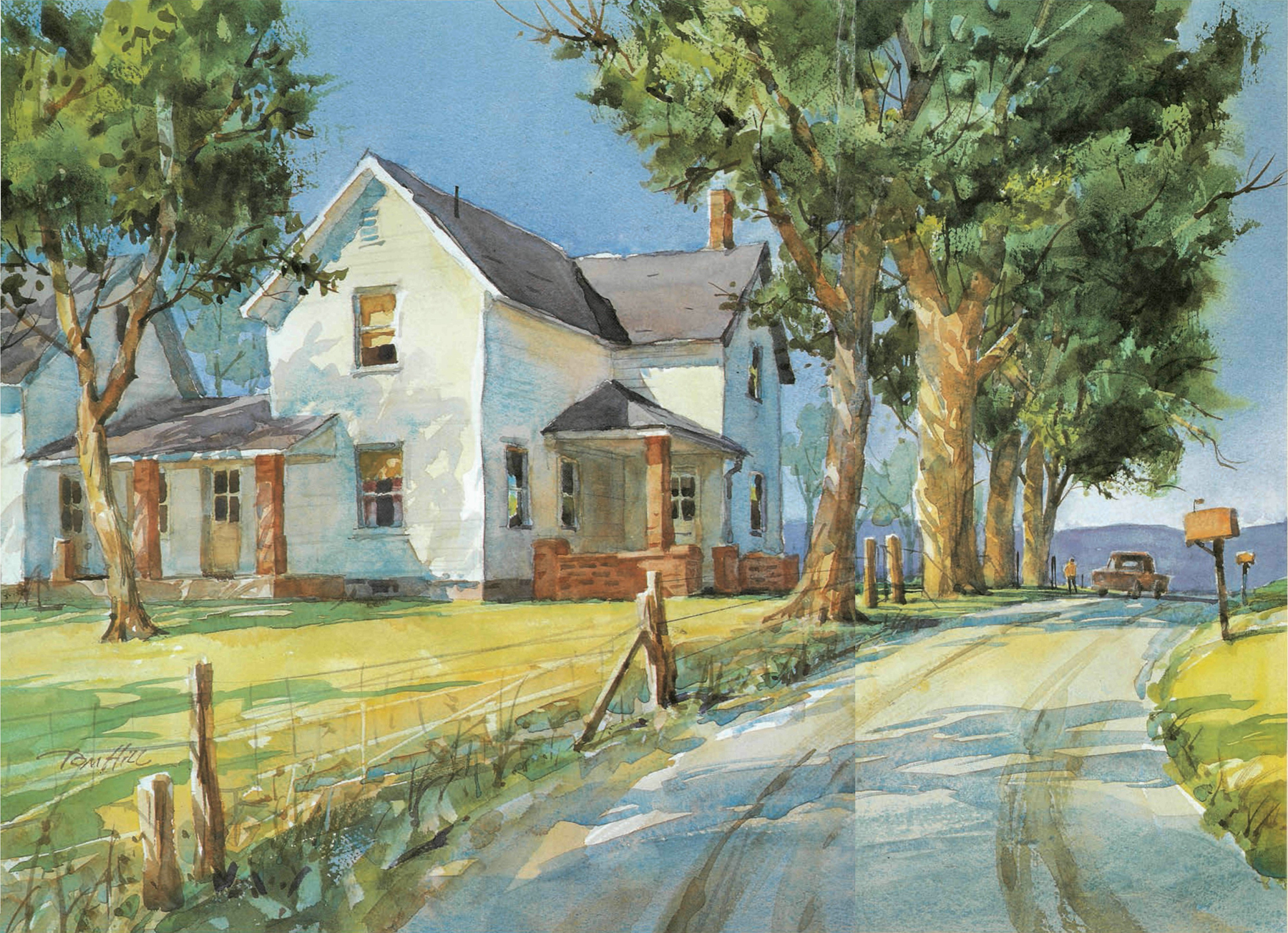 PAINTING WATERCOLORS ON LOCATION TOM HILL DOVER PUBLICATIONS INC - photo 1