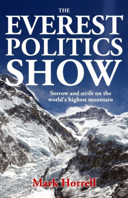 Horrell Everest politics show: sorrow and strife on the worlds highest mountain