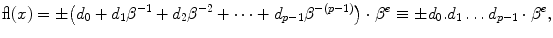 where d i 011 is a set of p integers and the exponent e is within e - photo 1