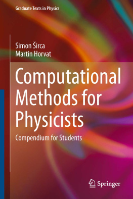 Horvat Martin Computational methods for physicists: compendium for students