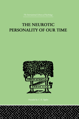 Horney - The Neurotic Personality Of Our Time