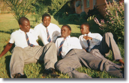 Relaxing with friends Left to right Bonaventure Cornelius me Kennedy - photo 11