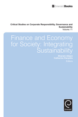 Alijani Sharam - Finance and Economy for Society Integrating Sustainability