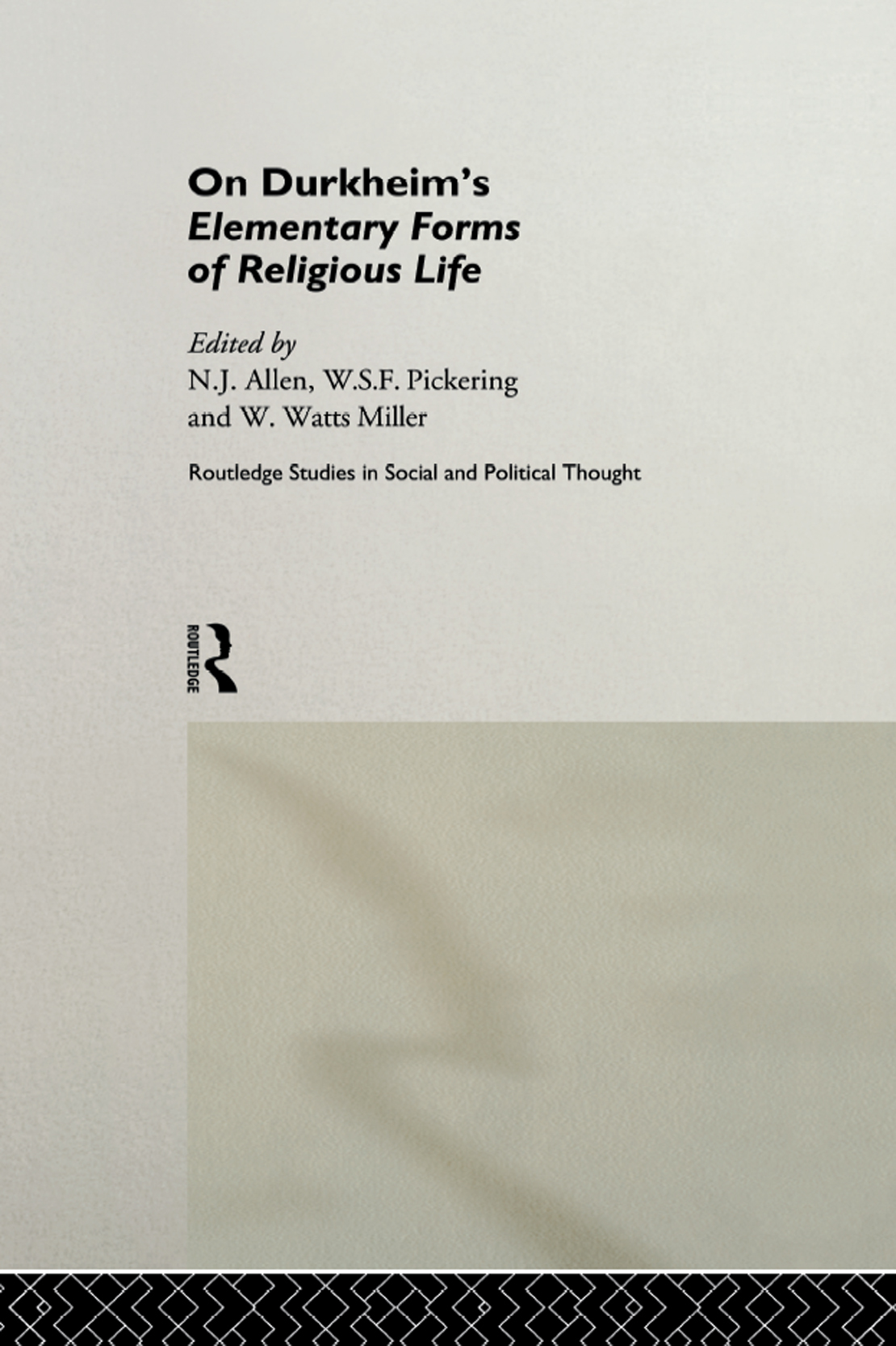 ON DURKHEIMS ELEMENTARY FORMS OF RELIGIOUS LIFE This is the first collection - photo 1