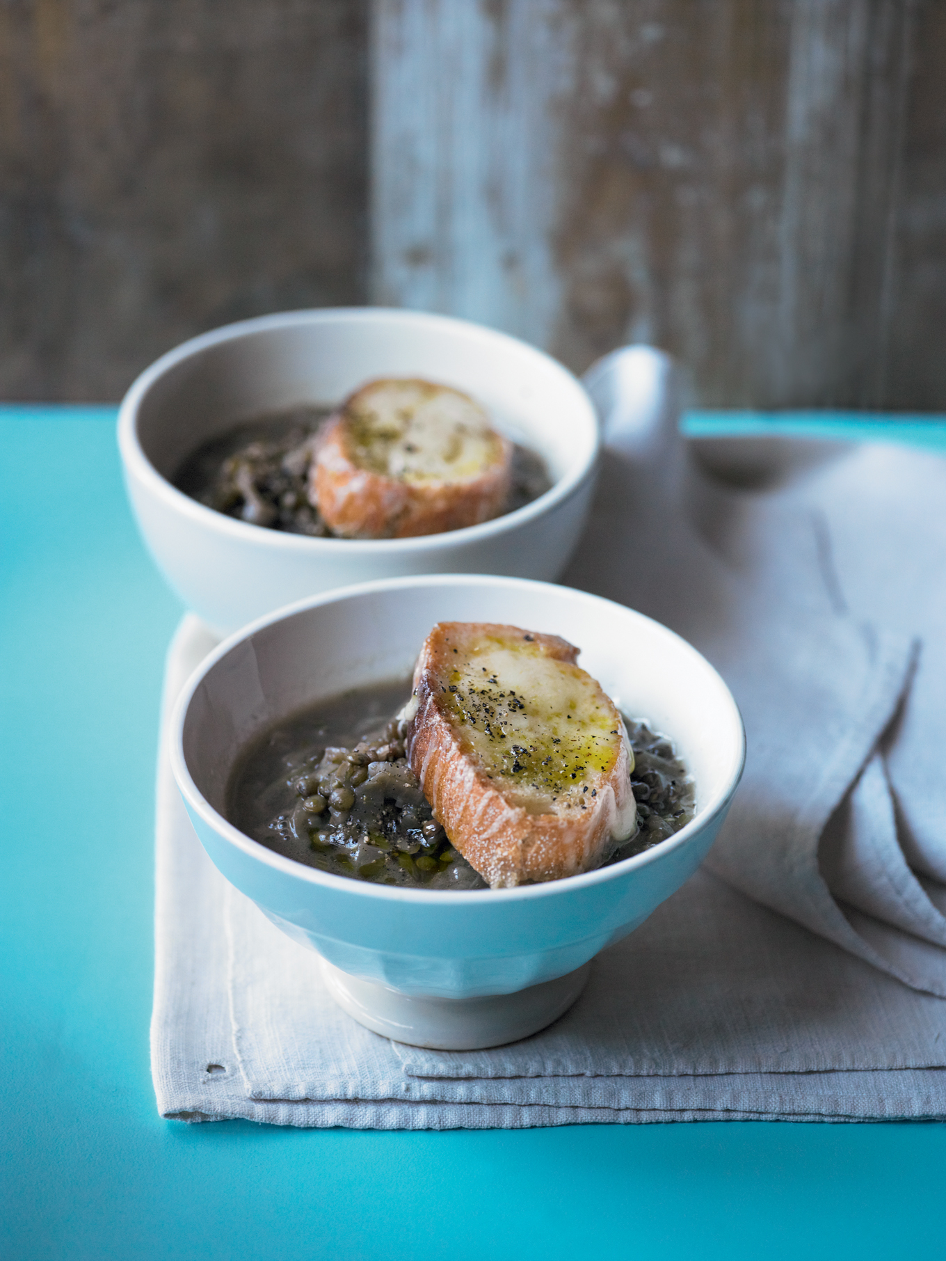 This is a rustic take on classic French onion soup The lentils make it - photo 6