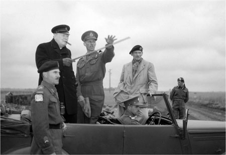 Churchill visits senior commanders in Normandy July 1944 Montgomery was irked - photo 10